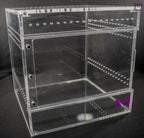 “Large 200mm terrestrial enclosure for spiders, beetles, and isopods”

“Clear acrylic invertebrate tank with sliding door and ventilation”

“Spacious display enclosure for larger ground-dwelling species”